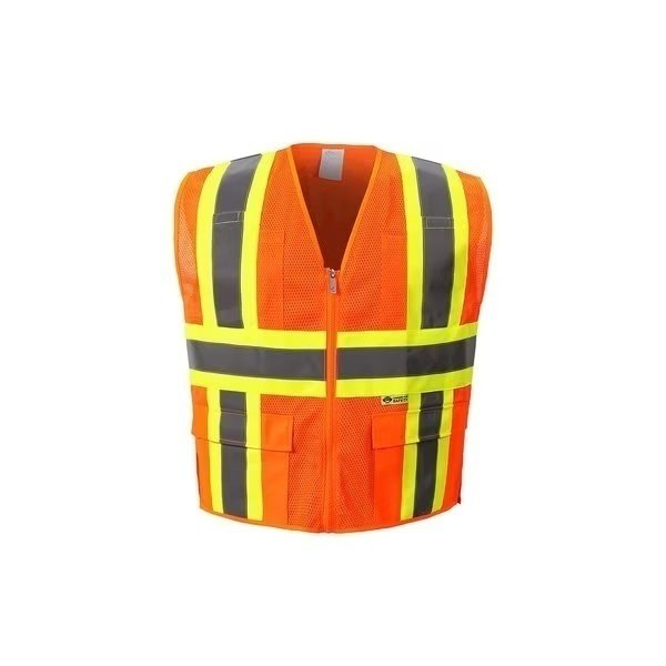 High Viz Rain Parka, X-Large, Lime, Class 3, 2W International, Mfr#: 736C-3 XL
